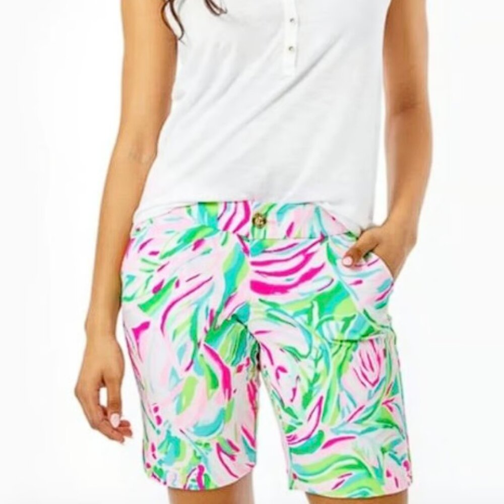 NWT Lilly Pulitzer Clipper Short Croc my world Size 00